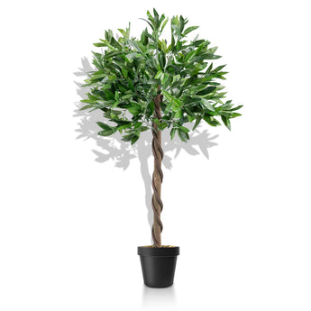 120cm Artificial Bay Tree Large Potted Indoor Topiary