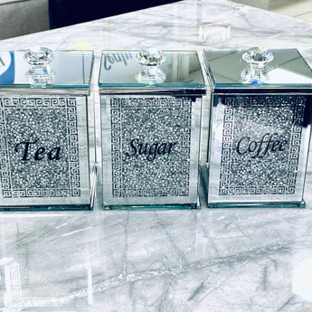 Crystals Tea Sugar Coffee Set